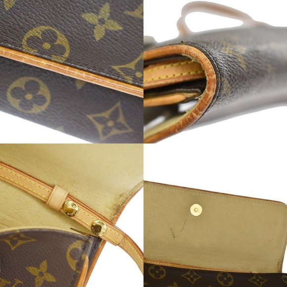 LOUIS VUITTON Pochette Twin GM 2Way Shoulder Bag Monogram Brown M51852 32SG044 - Picture 7 of 10